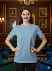 Classic Sky Blue Unisex T-Shirt – Casual Comfort Fit