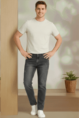 Men’s Slim Fit Black Washed Denim Jeans