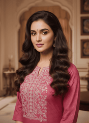 Graceful Pink Embroidered Kurta