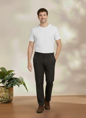 Premium Slim Fit Black Trousers for Men