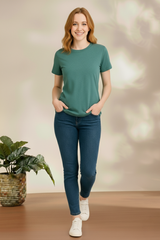 Green Classic Cotton T-Shirt