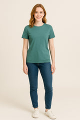 Unisex Green Crew Neck T-Shirt – Classic Everyday Wear