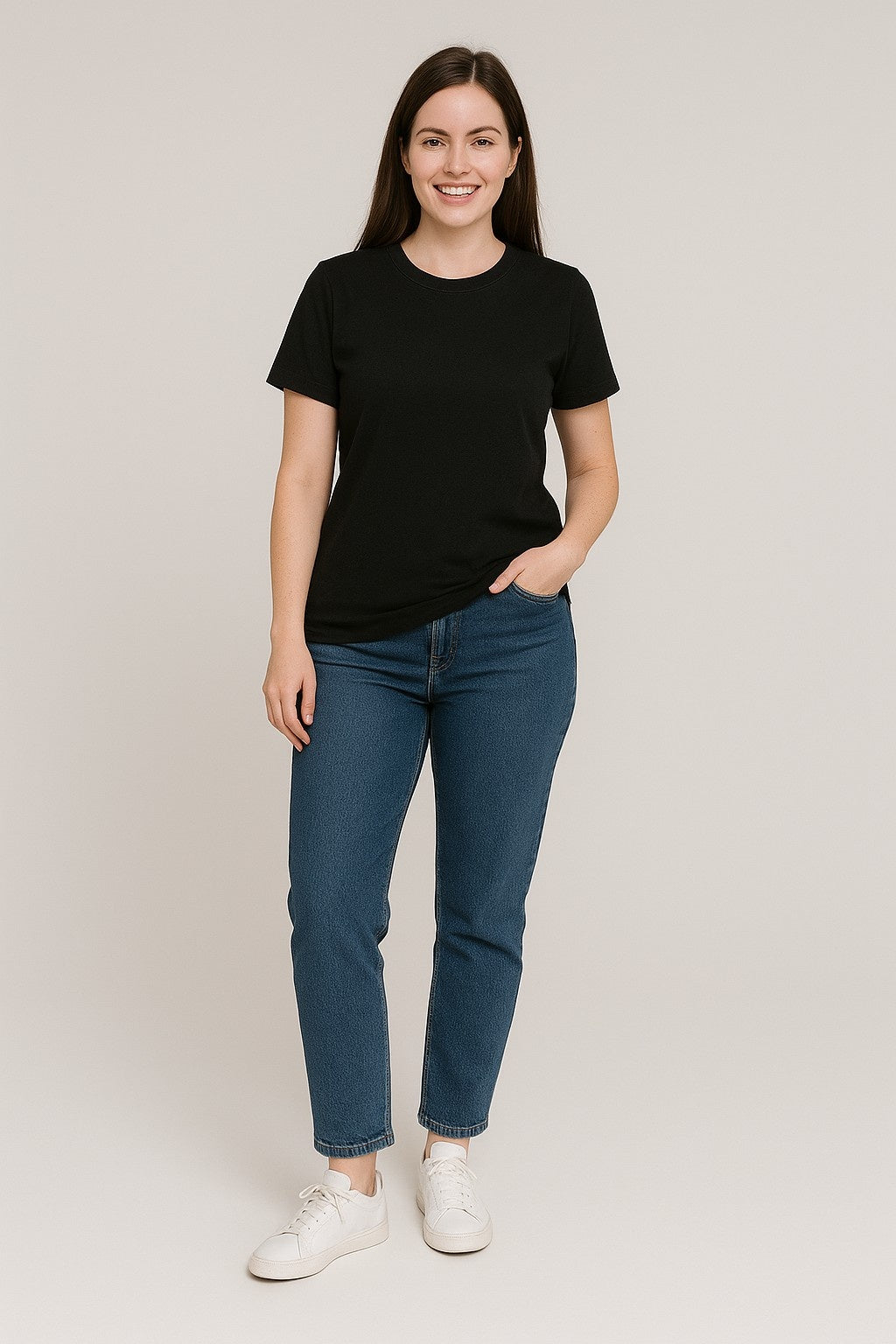 Black Classic Cotton T-Shirt